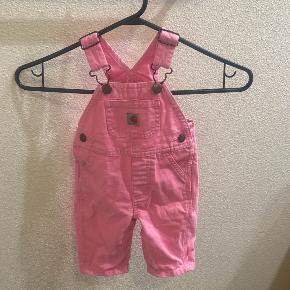 Carhartt Kids Overalls in Pink